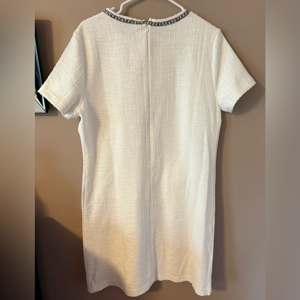 Ann Taylor boucle shift dress white size 14 nwt - Picture 7 of 7